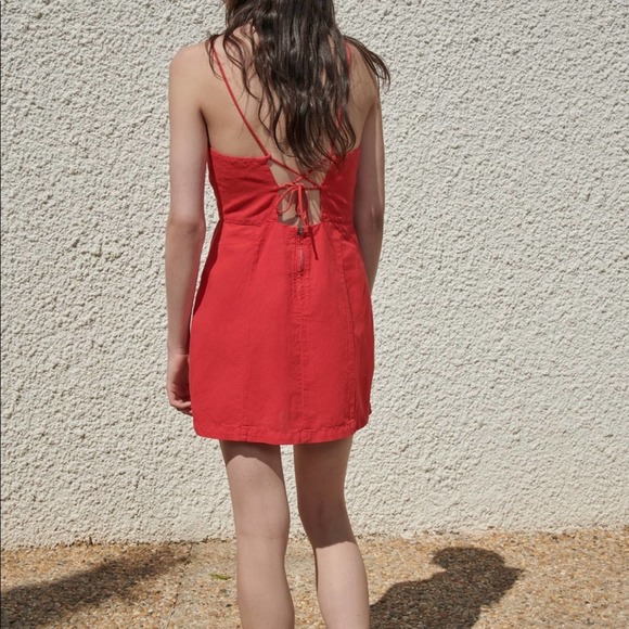 ZARA LINEN AND COTTON BLEND MINI DRESS - Picture 5 of 10
